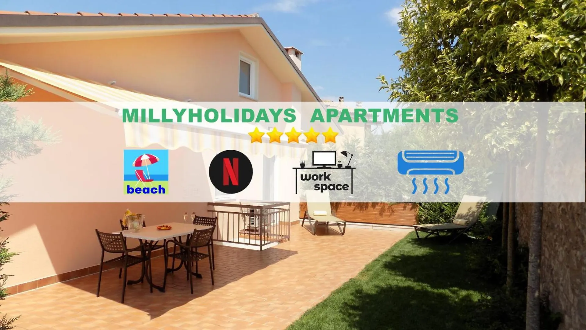 Millyholidays - Apartment Sunflower - Center - Nearby Beach - Private Garden - Spa Pool Bardolino